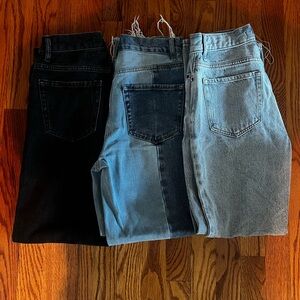 three pack pacsun jeans